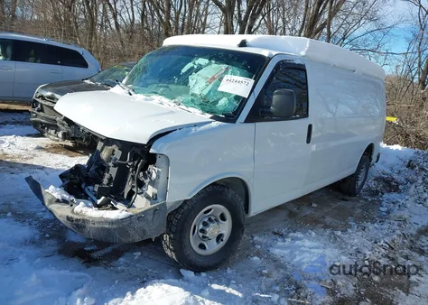 2021 Chevrolet Express Cargo Rwd 2500 Extended Wheelbase Wt z USA, uszkodzony, nr VIN 1GCWGBFP4M1269043